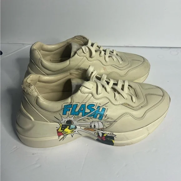 Gucci Disney  Leather Sneakers - Picture 3 of 16